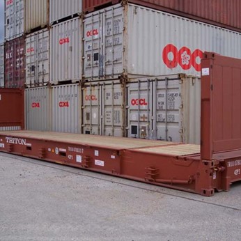 40 Foot Used Flat Rack Container